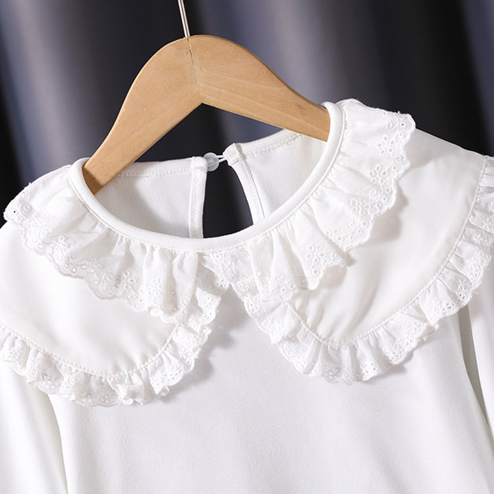 Mädchen Bluse mit romantischem Rüschensaum Echo Archiv