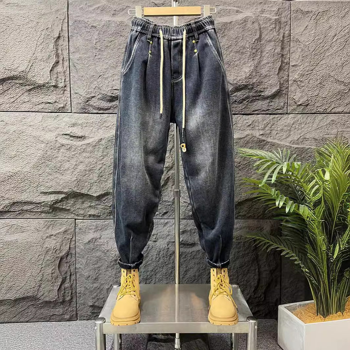 Herren Modische Ripped Jeans mit kreativen Patches Echoarchiv 1788342369