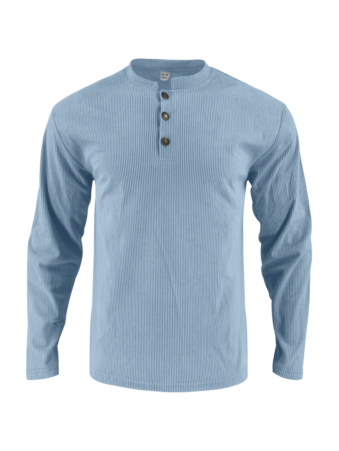 Herren Langarmshirt mit komfortabler Knopfleiste und strukturiertem Design Echoarchiv