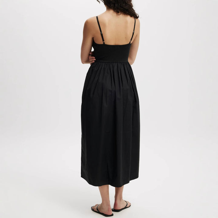 Damen Midi-Kleid mit lässigem Schnitt und praktischen Taschen Echo Archiv