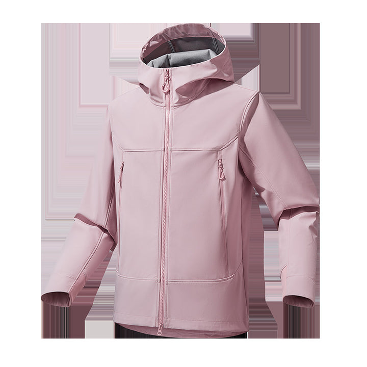 Herren Softshell‑Kapuzenjacke mit Stretch, wind- und wasserabweisender Membran und Zwei‑Wege‑Reißverschluss Echo Archiv