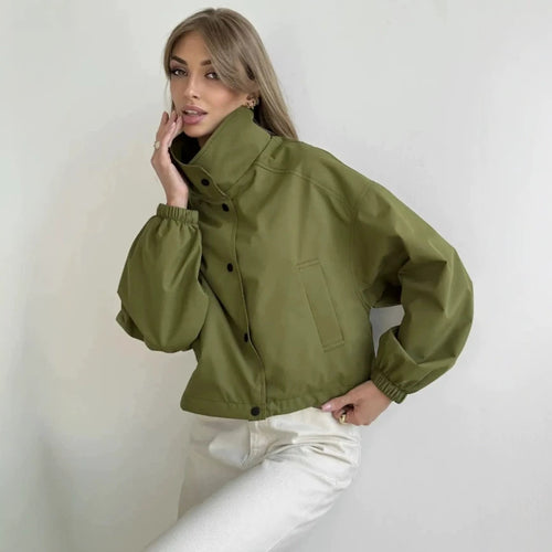 Damen Modische Oversized Jacke – Célinea