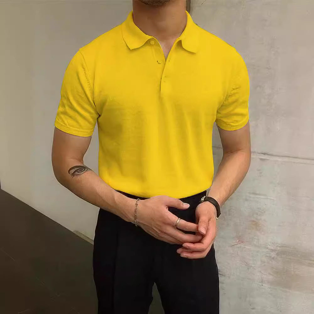 Herren Polo-Shirt aus atmungsaktiver Baumwolle mit elegantem Kragen Echoarchiv