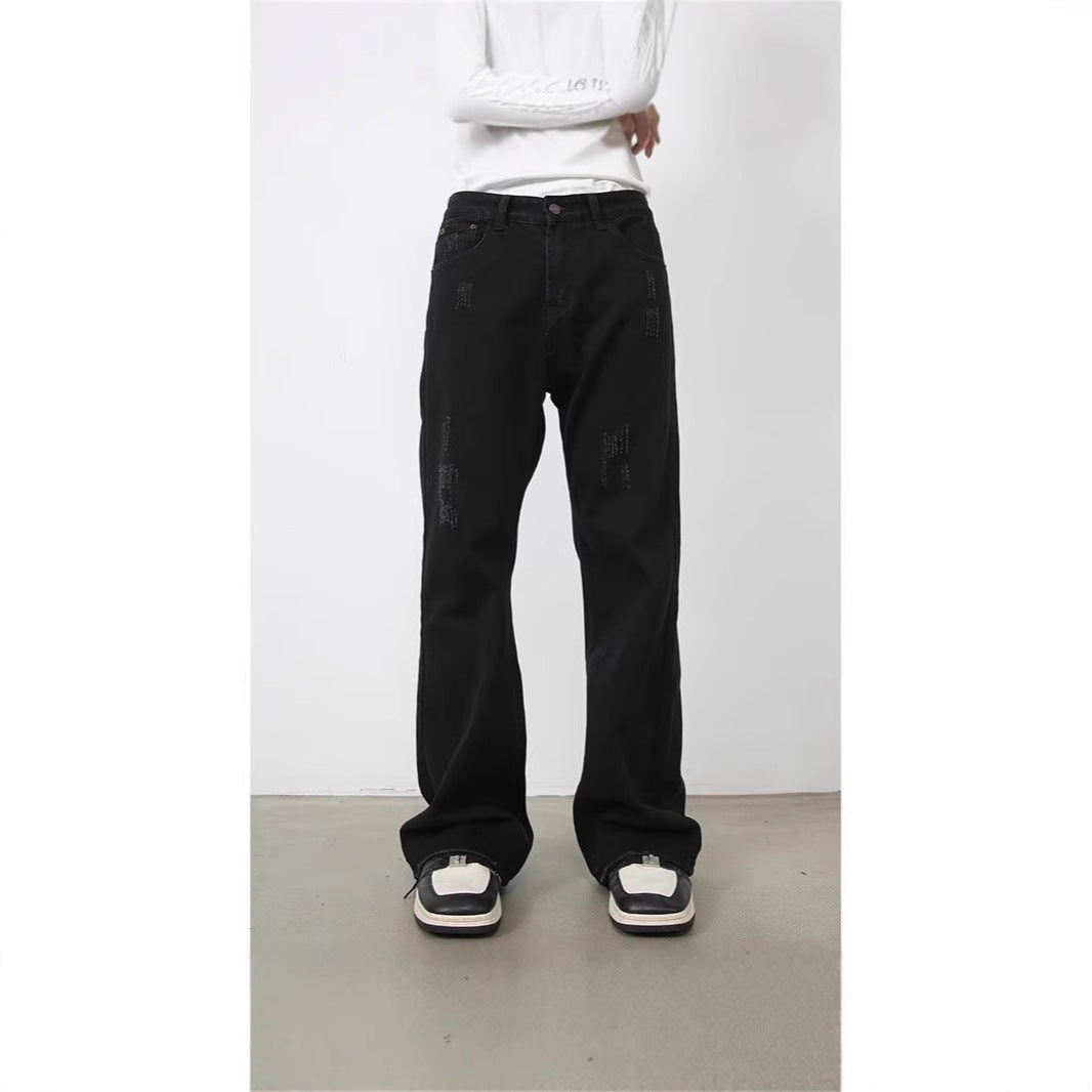 Herren Weitgeschnittene Denim-Hose Echoarchiv