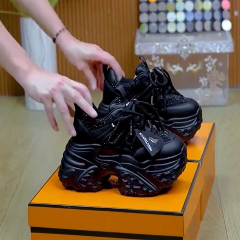 Damen Chunky Sneakers mit glitzernden Akzenten und stylischem Design Echo Archiv