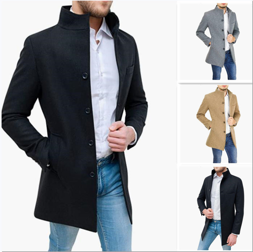Herren eleganter Melton-Mantel Echoarchiv 1760892244