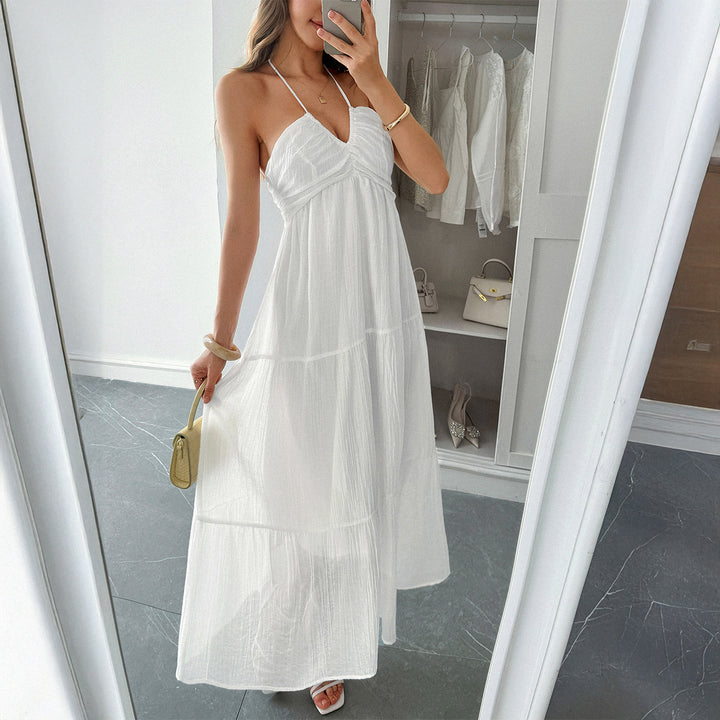 Damen Maxidress mit elegantem Rüschendesign und verstellbaren Spaghettiträgern Echo Archiv