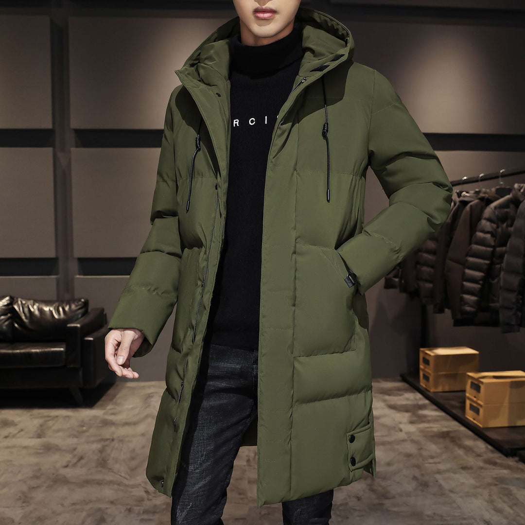 Herren Isolierter Langparka mit Kapuze, winddichter Hülle & Utility-Taschen Echoarchiv