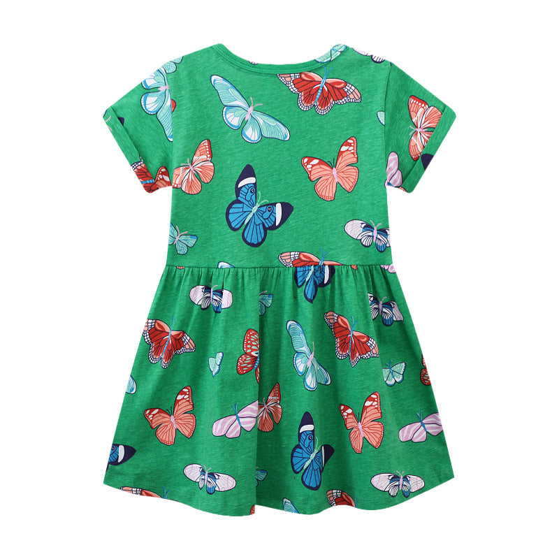 Mädchen Sommerkleid mit lebhaftem Schmetterlingsdesign Echo Archiv