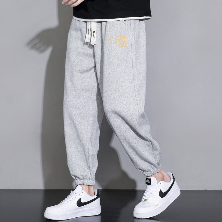 Herren Locker sitzende Sweatpant mit Kordelzug, elastischen Saumbündchen und Eingrifftaschen Echo Archiv