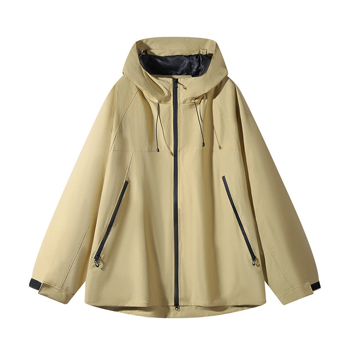Herren Zweilagige Colorblock-Softshell-Kapuzenjacke im Urban‑Outdoor‑Cut Echo Archiv