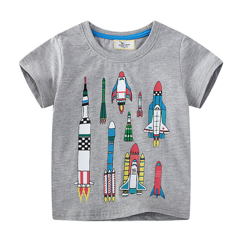 Jungen T-Shirt mit Raketenmotiven Echo Archiv