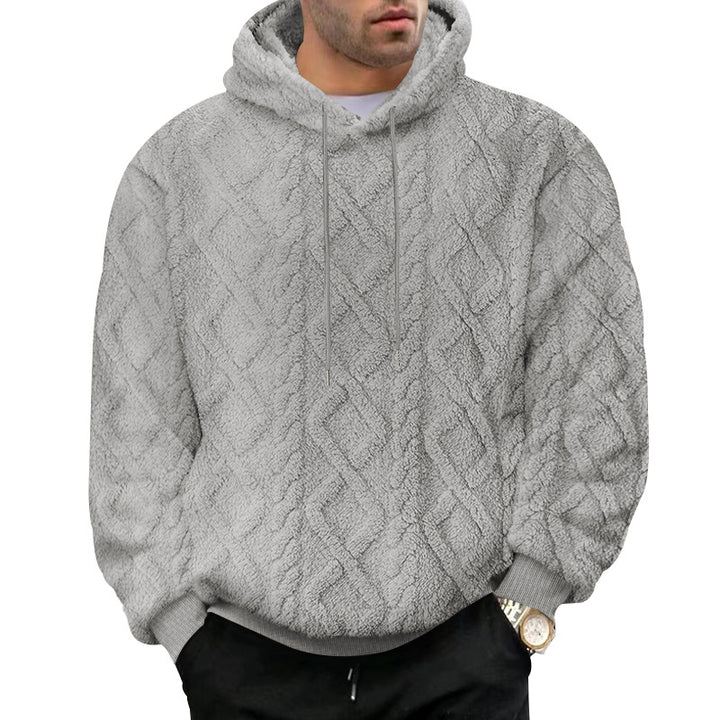 Herren Kuscheliger Hoodiepullover mit strukturiertem Design und modernem Schnitt Echoarchiv