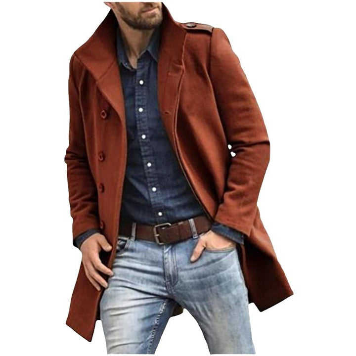 Herren eleganter Trenchcoat mit doppelter Knopfleiste und praktischem Innenfutter Echoarchiv