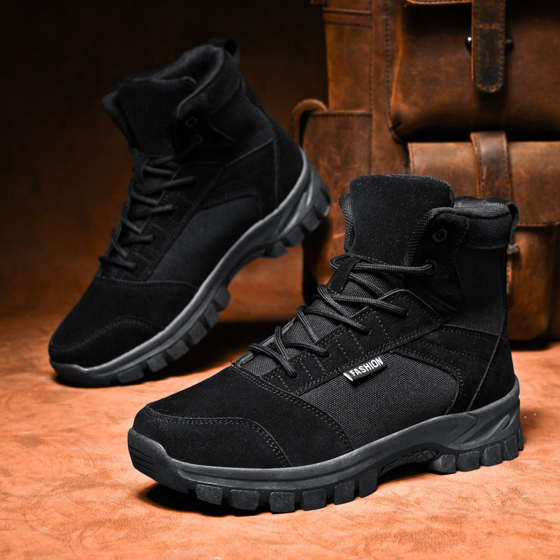 Damen Modische knöchelhohe Einsatz‑Stiefelette im Tactical‑Look mit griffiger Leichtprofilsohle Echo Archiv