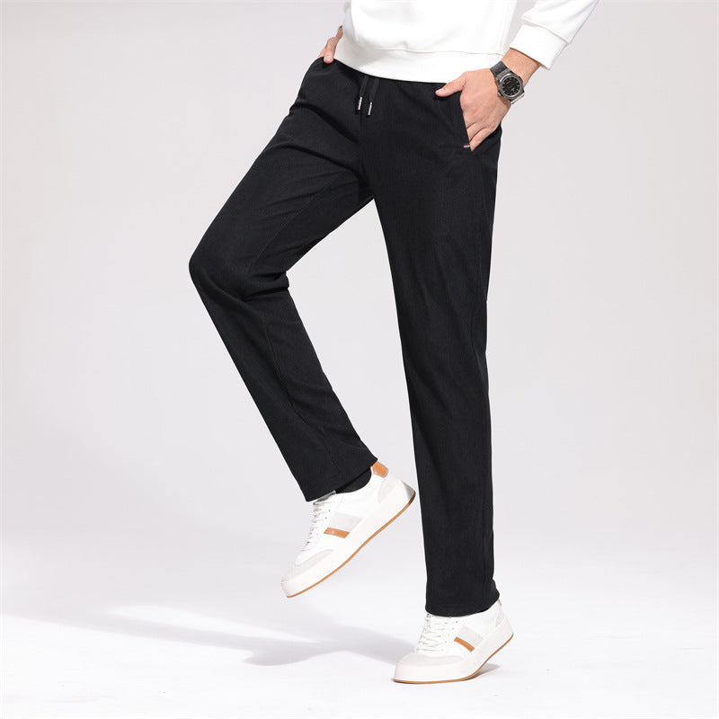 Herren Bequeme Freizeithose mit verstellbarem Gummibund Echoarchiv