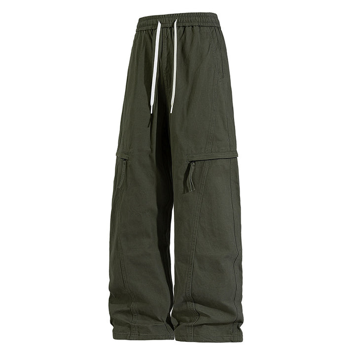 Herren Weite Cargo-Jogginghose im Baggy‑Schnitt mit Kordelbund & Mehrfachtaschen Echoarchiv