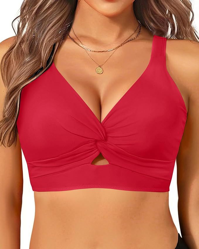 Damen sportliches Bikinioberteil mit floralem Design Echo Archiv