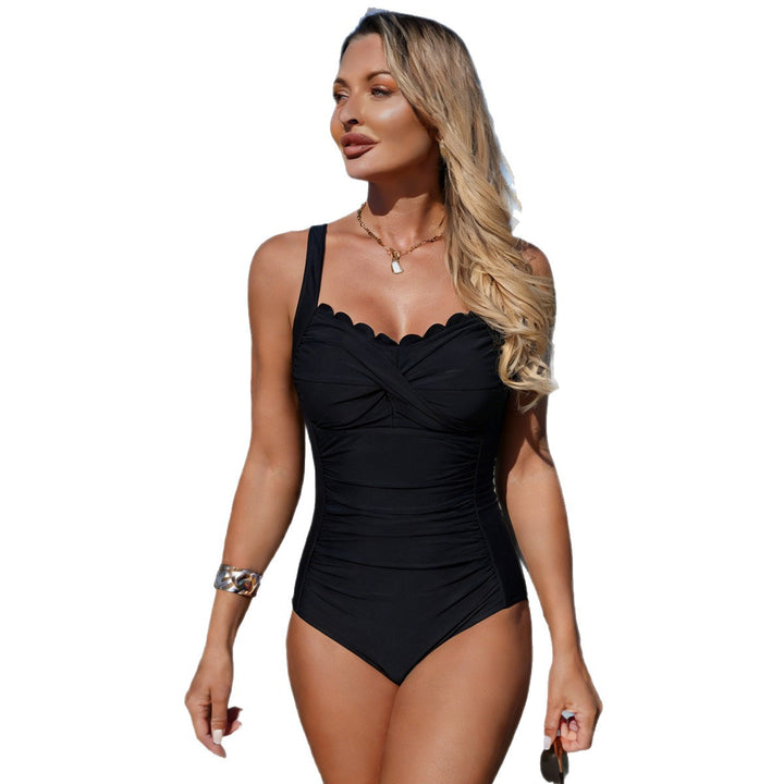 Damen Eleganter Einteiler Badeanzug mit raffinierten Tierprint-Details Echo Archiv
