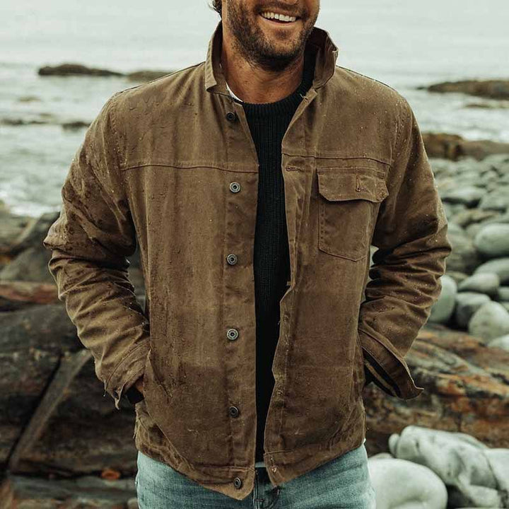 Herren wasserabweisende Casual-Jacke mit praktischen Brusttaschen Echoarchiv