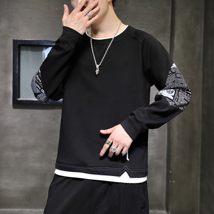 Herren modisches Sweatshirt mit einzigartigen Druckdetails Echoarchiv
