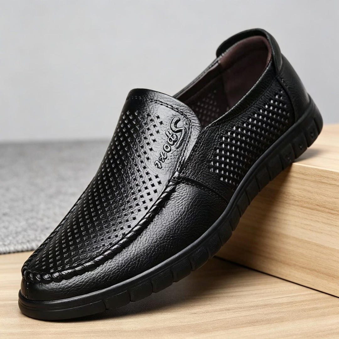 Herren Bequeme Lederslipper Echoarchiv