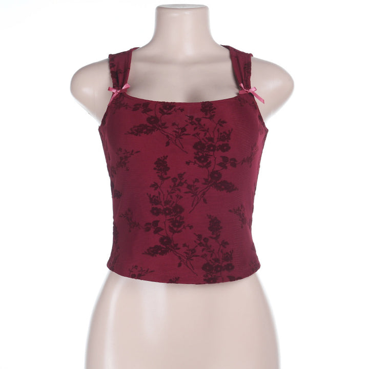 Damen Blumendesign Crop-Top Echo Archiv