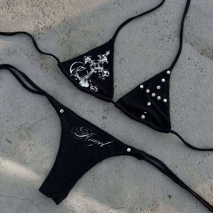 Damen Bikini-Set mit ausgefallenen Details und einzigartigen Akzenten Echo Archiv