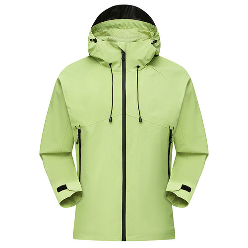 Herren Wasserdichter High-Visibility Shellparka mit atmungsaktiver Membran, verstellbarer Kapuze und Belüftung Echoarchiv