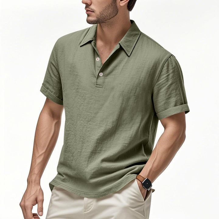 Herren Poloshirt aus atmungsaktiver Baumwollmischung mit klassischem Kragen Echoarchiv