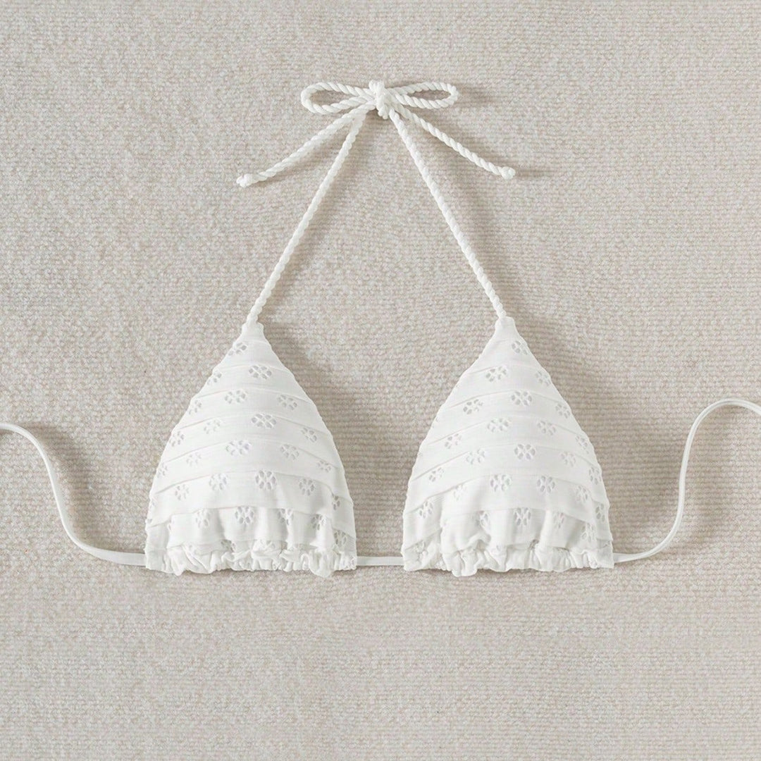 Damen Triangel-Bikini mit verspielten Rüschendetails Echo Archiv