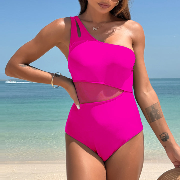 Damen eleganter Einteiler mit asymmetrischem Schnitt Echo Archiv