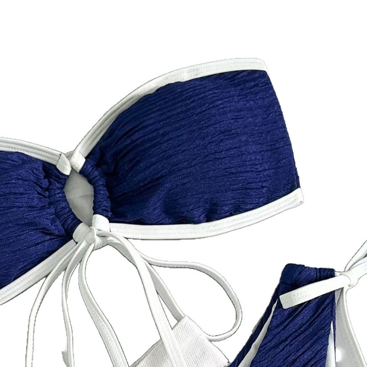 Damen Bandeau-Bikini mit verspielten Raffungselementen Echo Archiv