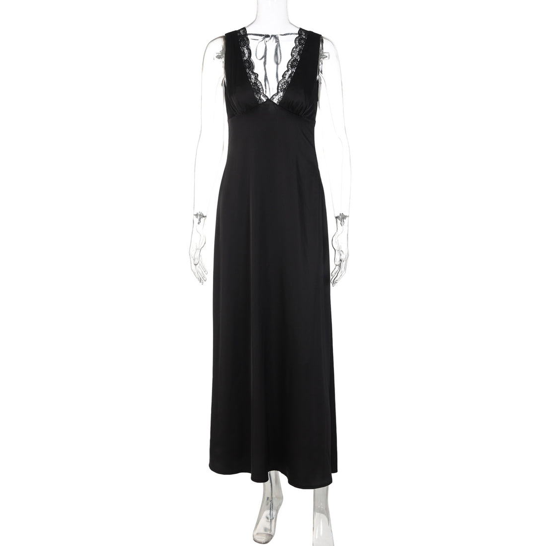 Damen Elegantes Nachthemd mit Spitzendetails – Élara