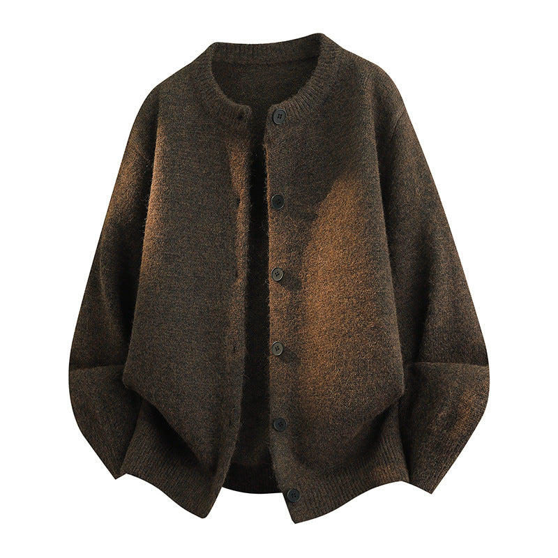 Damen Komfortable Strickjacke mit Knopfleiste Echoarchiv