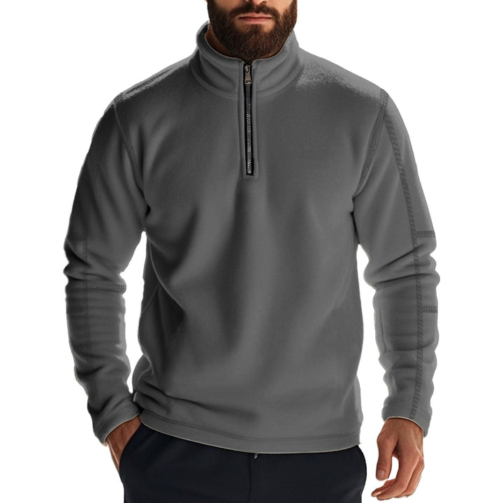 Herren Fleece-Pullover mit halbem Reißverschluss und atmungsaktiven Eigenschaften Echoarchiv