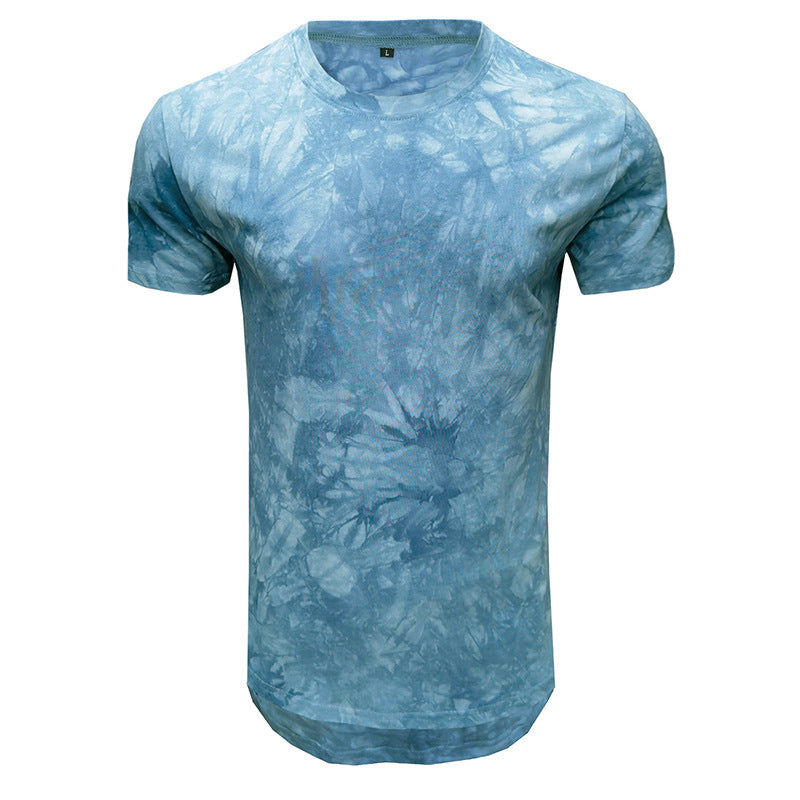 Herren T-Shirt mit einzigartigem Batikdesign und Rundhalsausschnitt Echoarchiv