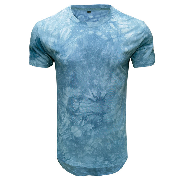 Herren T-Shirt mit einzigartigem Batikdesign und Rundhalsausschnitt Echoarchiv