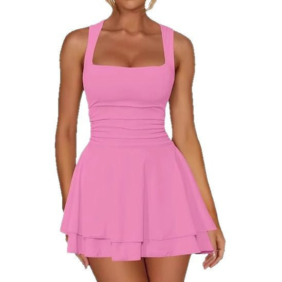 Feminines Ausgestelltes Schwimmdress Echoarchiv