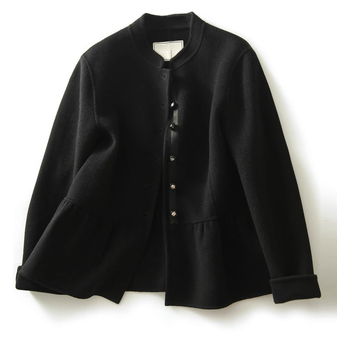 Damen Modischer Sweatjacke mit Knopfdetails Echoarchiv