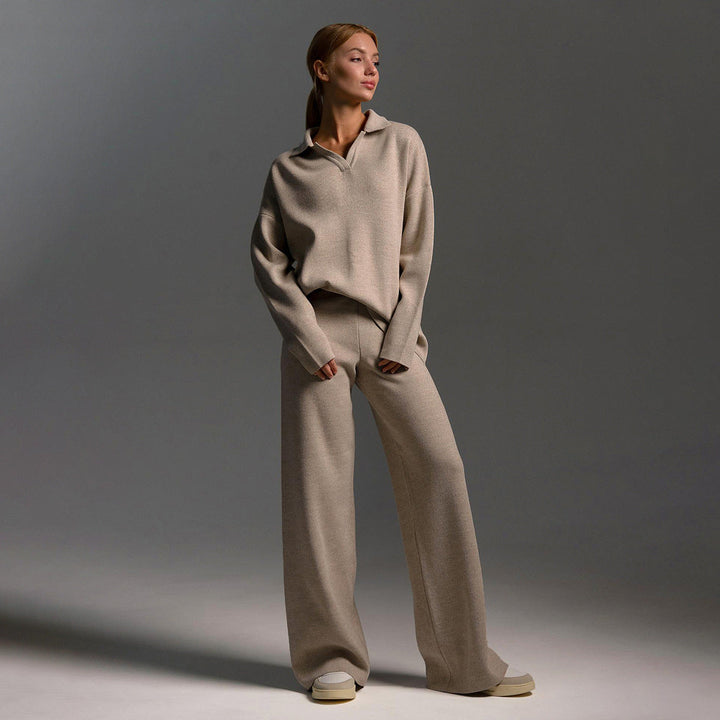 Echoarchiv | Lounge Satz mit Weiten Hose und Poloshirt
