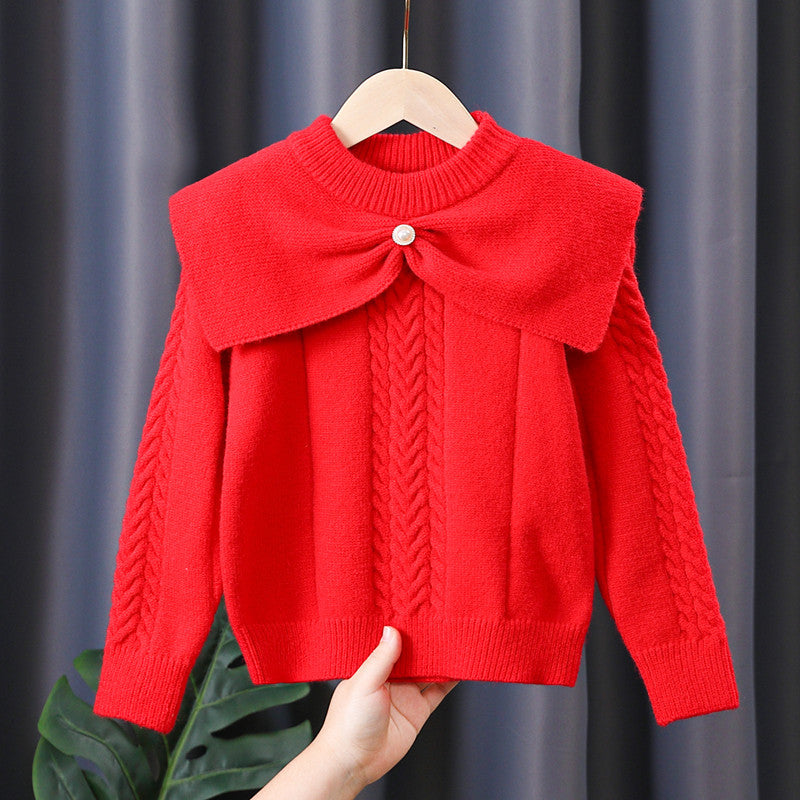 Damen Pullover mit trendigem Kragen und Zopfmuster Echo Archiv