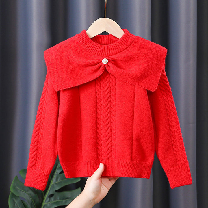 Damen Pullover mit trendigem Kragen und Zopfmuster Echo Archiv