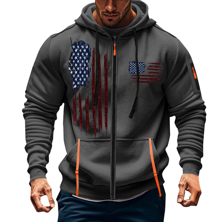 Herren sportlicher Kapuzenpulli mit praktischen Taschen Echoarchiv