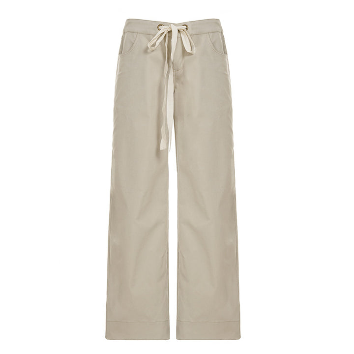 Damen nan weite Highwaist Cargo-Schlaghose mit Tunnelzug, Mehrfachtaschen und legerer Silhouette Echo Archiv