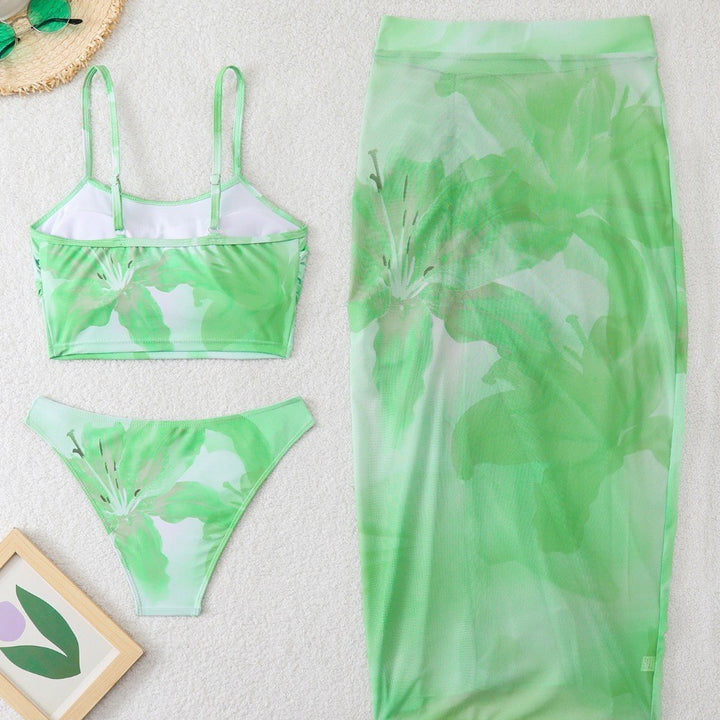 Damen Bikini-Set mit floralem Kaftan Echo Archiv