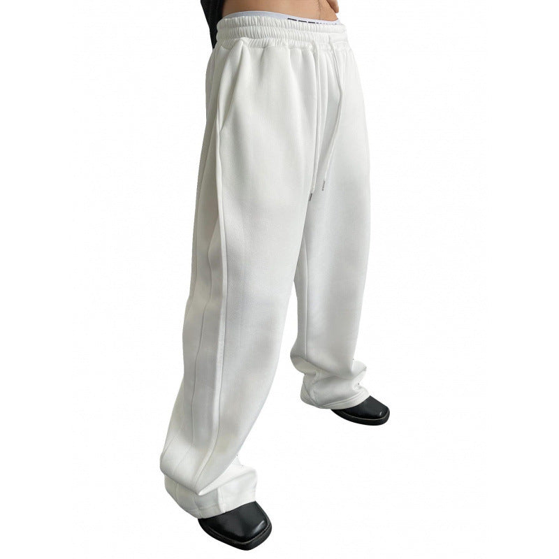 Damen nan weite Oversize Jogginghose mit tiefem Schritt, elastischem Bund und Kordelzug Echo Archiv