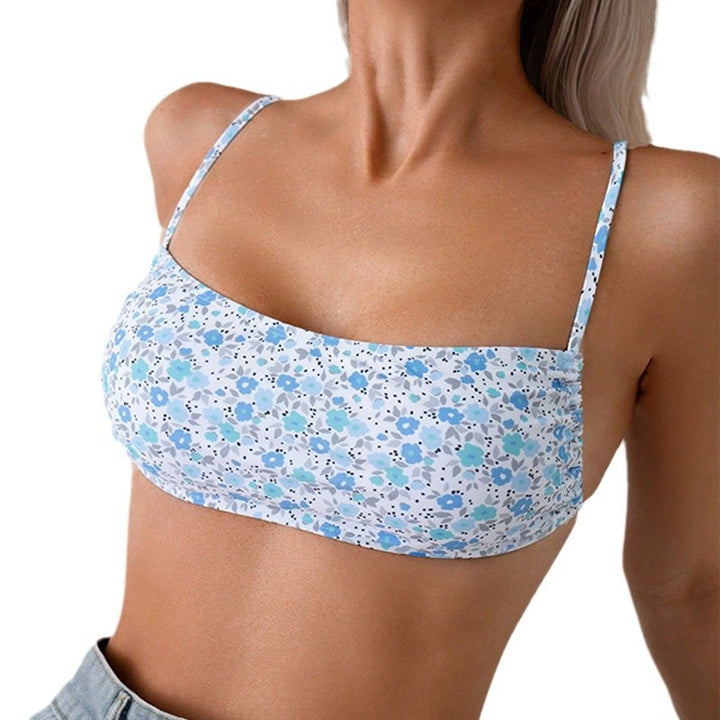 Damen Bandeau-Bikinioberteil mit floralem Design Echo Archiv