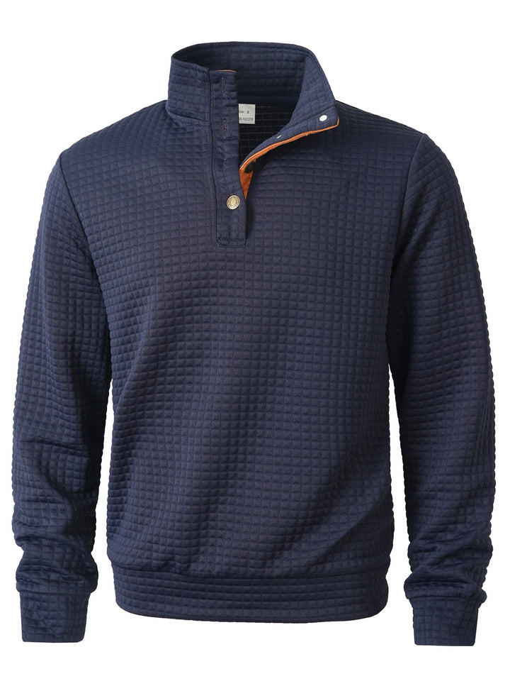 Herren stylischer Pullover mit modischem Stehkragen Echoarchiv