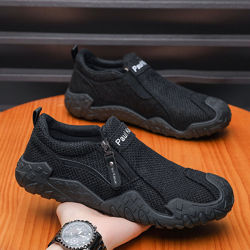 Herren Flexibler Strick-Sneaker mit Reißverschluss Echoarhiv – Norré